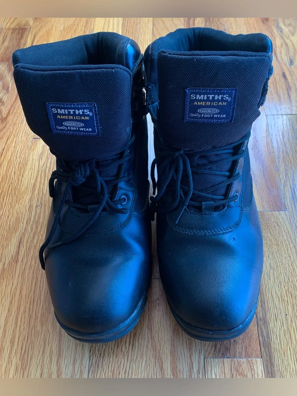 Black leather Smith's American water and oil proof work boots size 11